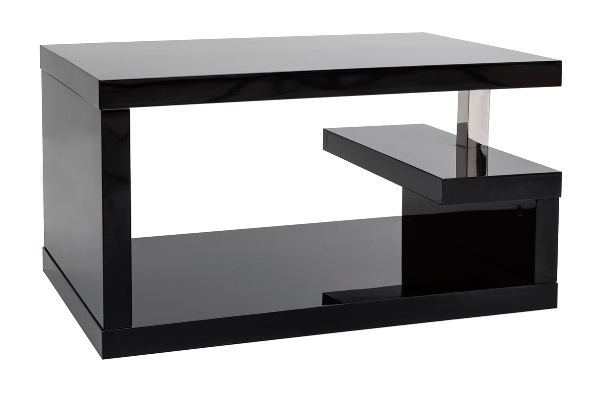 Table basse design noire REX