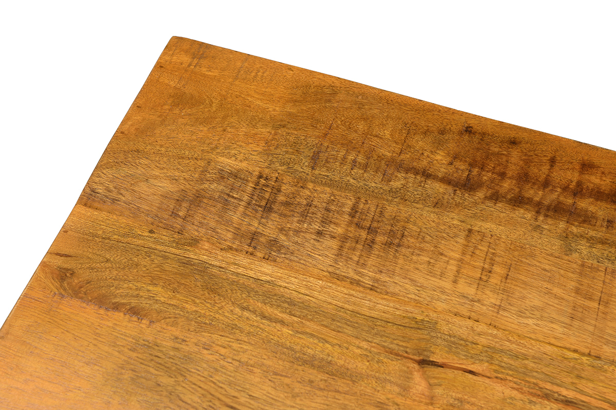 Table basse en manguier massif et m�tal CHENY