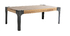 Table basse en manguier massif et métal noir L100 cm MADISON