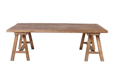 Table basse industrielle bois ANTIQUA