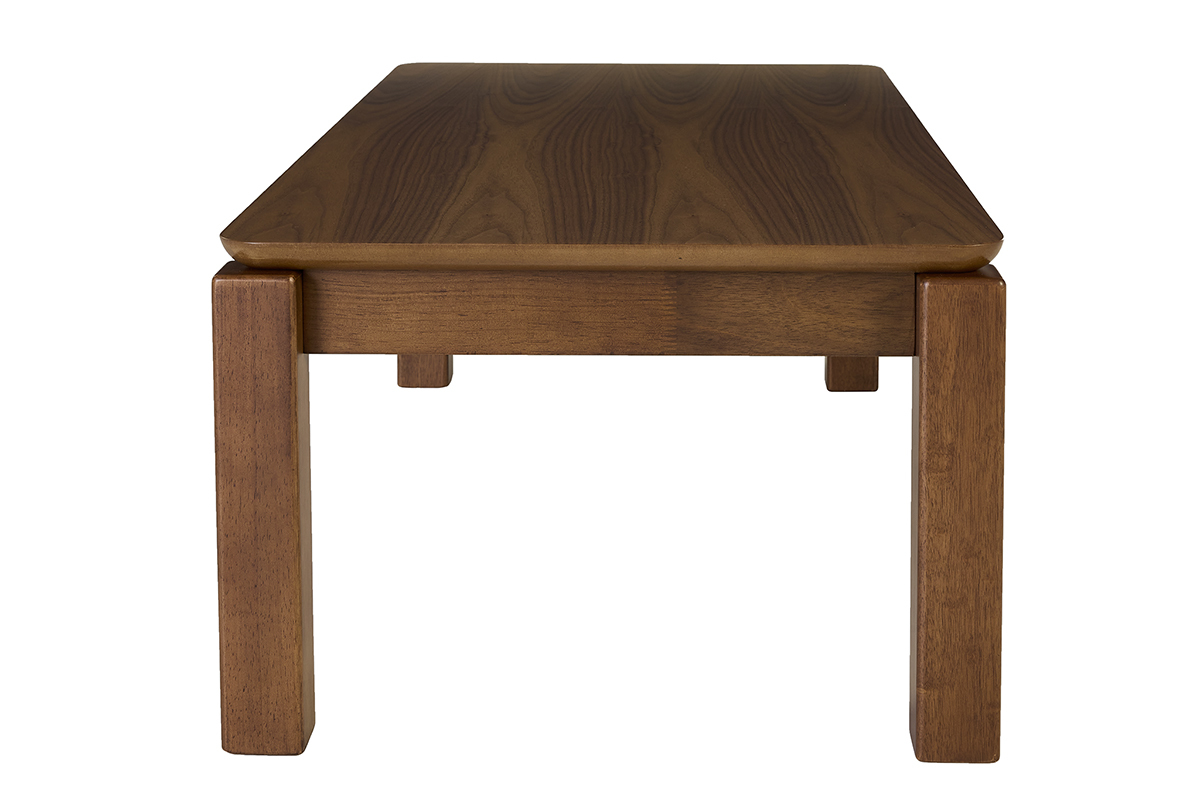 Table basse rectangulaire en bois fonc� noyer L120 cm RAYA