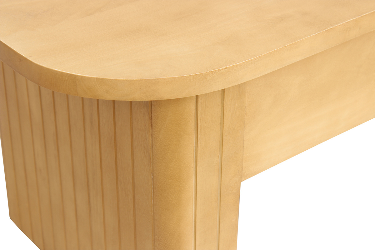 Table basse relevable rectangulaire bois manguier massif L100 cm LATIGO