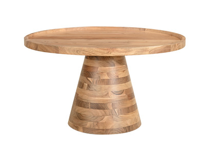 Table basse ronde en bois massif D80 cm MATERA