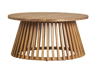 Table basse ronde en bois massif D80 cm - NASSAU