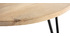 Table basse ronde manguier massif et métal L80 x H40 cm VIBES