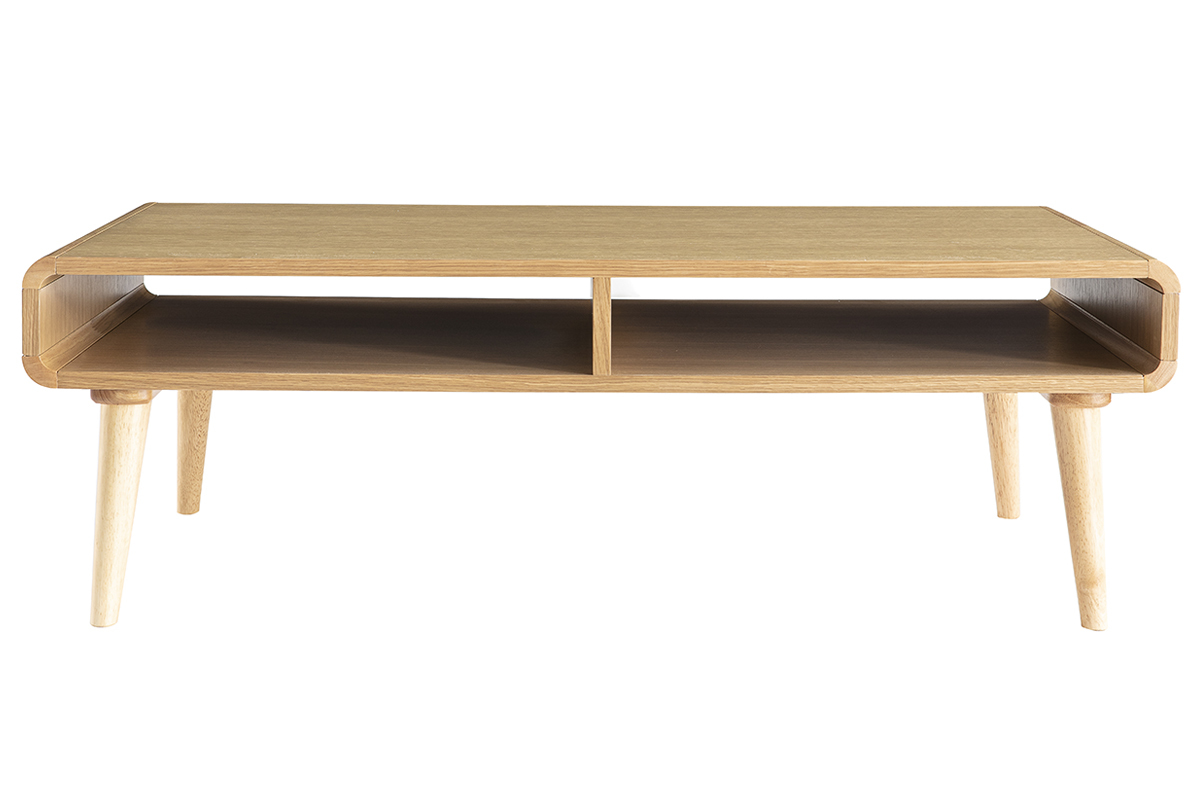 Table basse scandinave chne clair L120 cm COPENHAGUE
