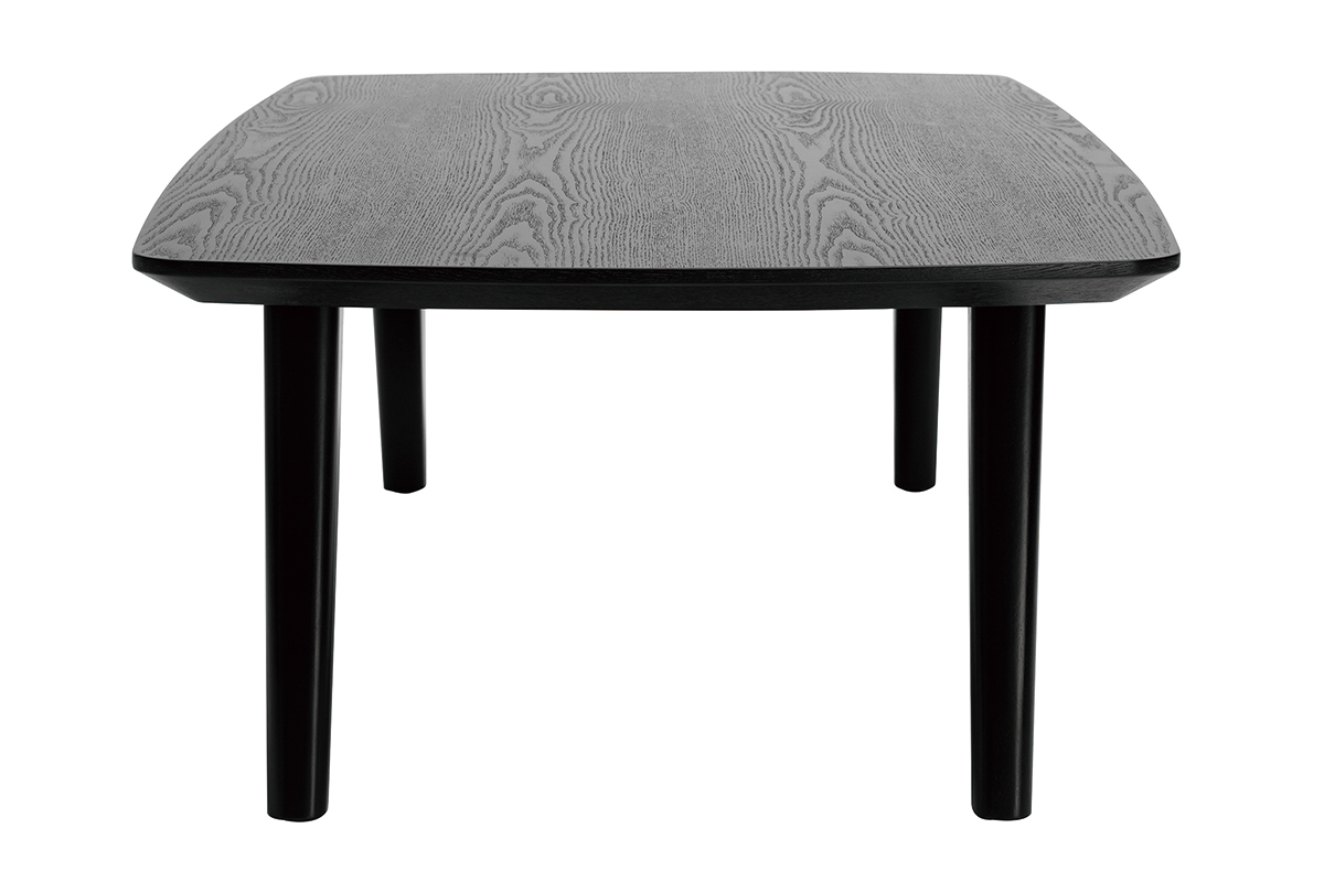 Table basse vintage noire rectangulaire L120cm FIFTIES