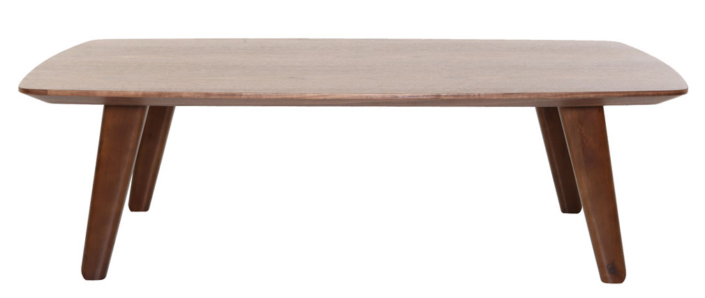 Table basse vintage noyer rectangulaire L120cm FIFTIES
