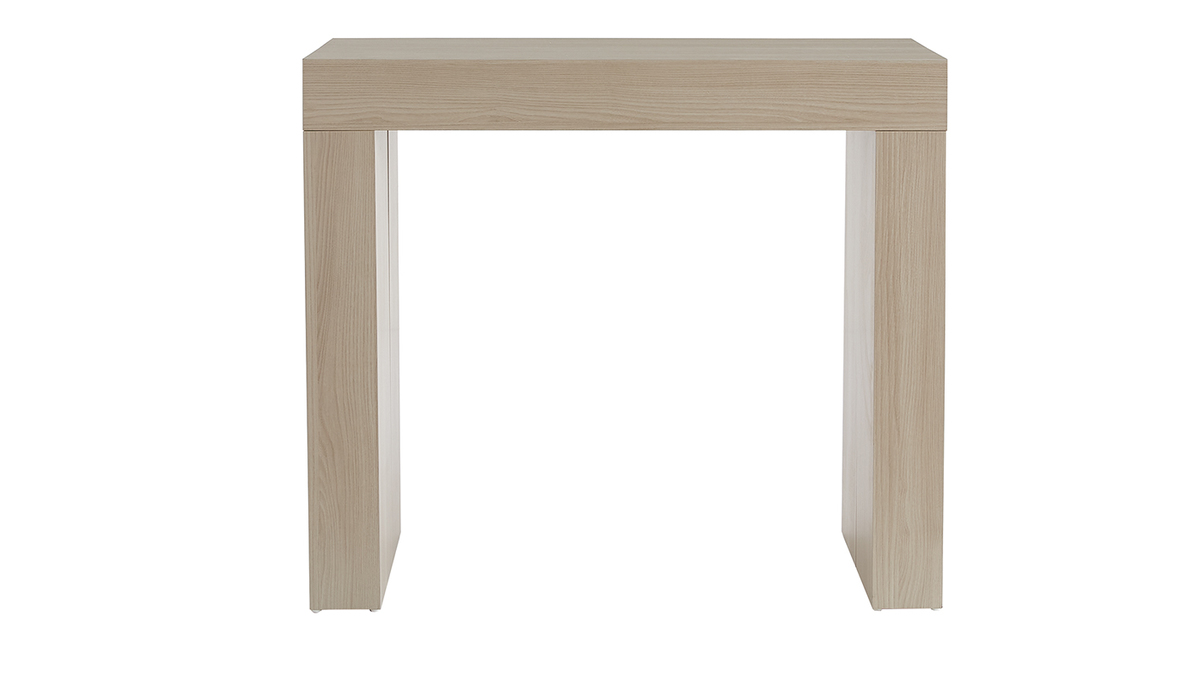 Table console extensible design finition chne L46-291 cm COMO