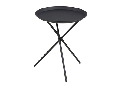 Table d'appoint design m&eacute;tal noir MIKADO