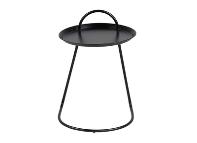 Table d'appoint design m&eacute;tal noir MOVE