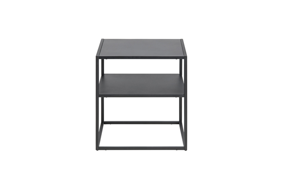 Table d'appoint en mtal noir KALY