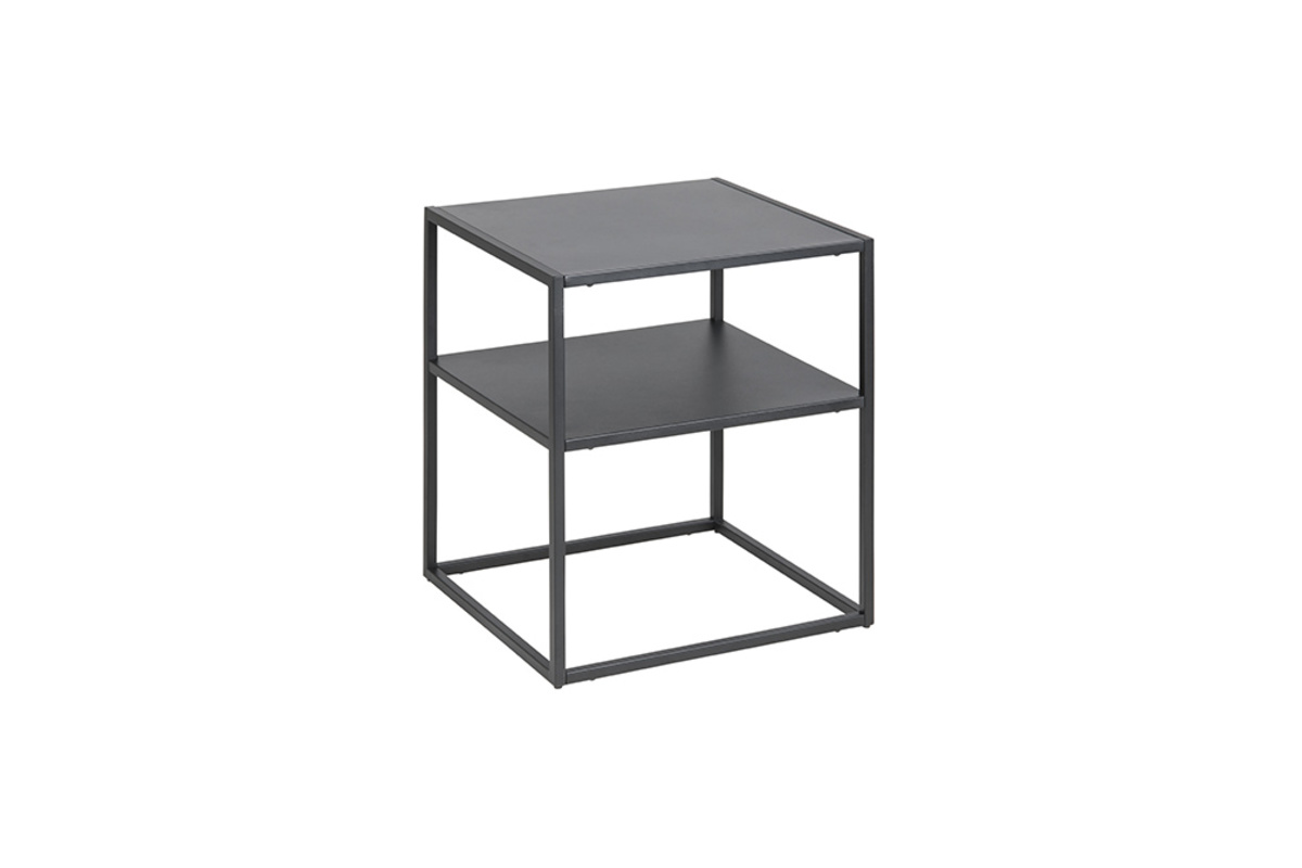 Table d'appoint en mtal noir KALY