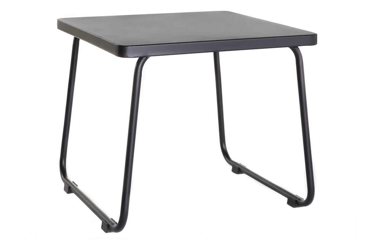 Table d'appoint en m�tal noir MONACO