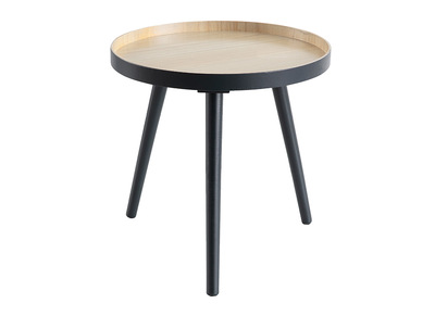 Table d'appoint scandinave bois anthracite NINO