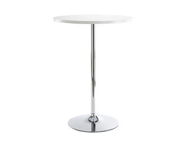 Table de bar blanche ronde James