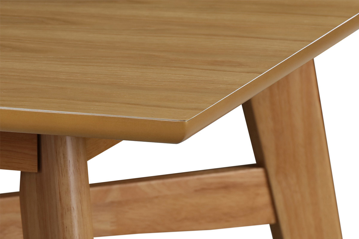 Table de bar carr�e bois clair LEENA