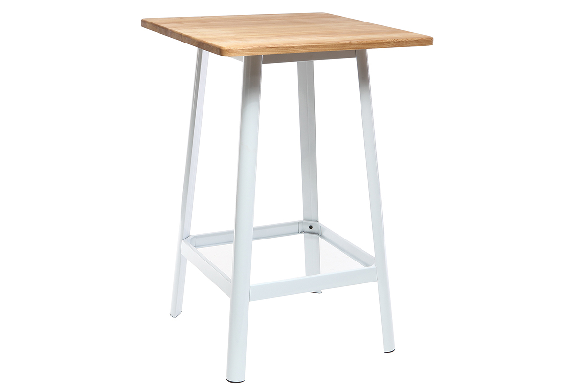 Table de bar design blanche JONES