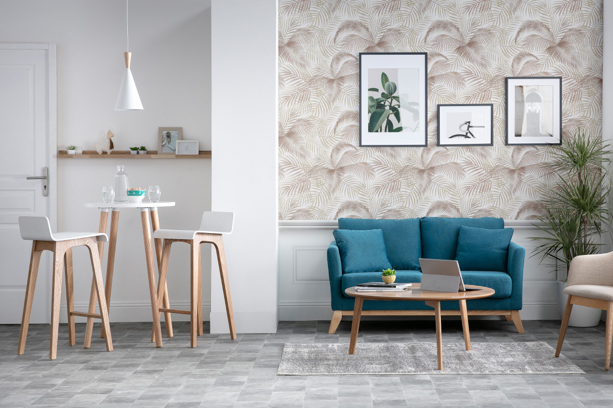 Table de bar design bois GILDA