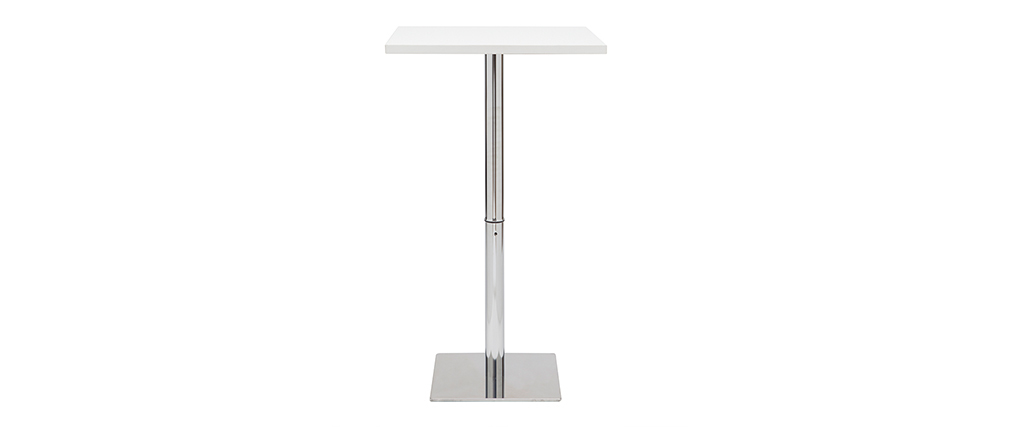 Table de bar design carr�e blanche JACK