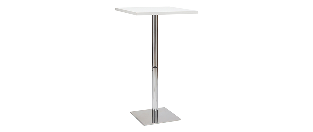 Table de bar design carr�e blanche JACK