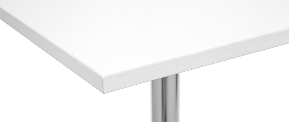Table de bar design carr�e blanche JACK