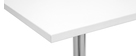 Table de bar design carrée blanche JACK
