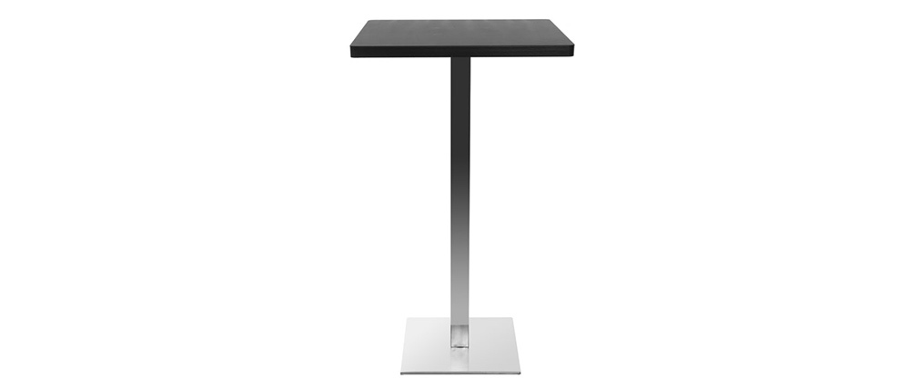 Table de bar design carrée noire JORY