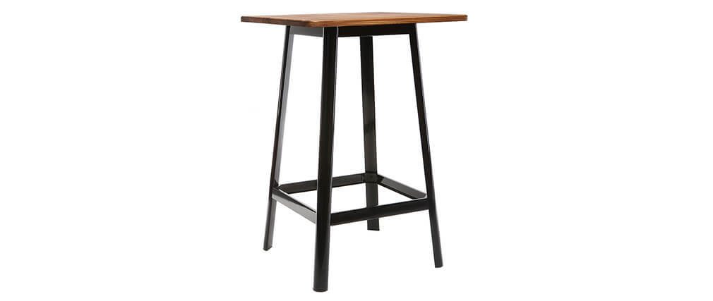 Table de bar design noire JONES