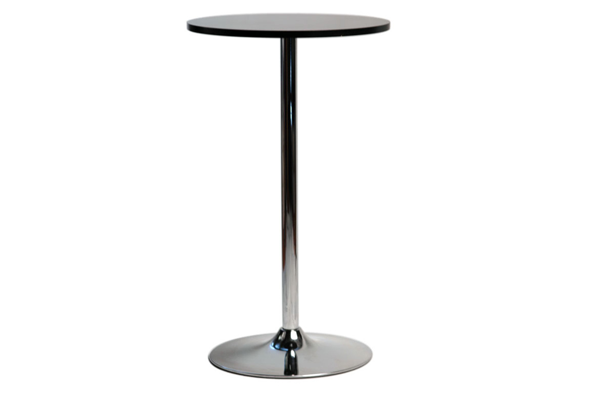 Table de bar design ronde noir JAMES