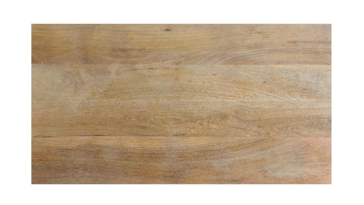 Table de bar en bois manguier massif et mtal dor L130 cm MARGHA