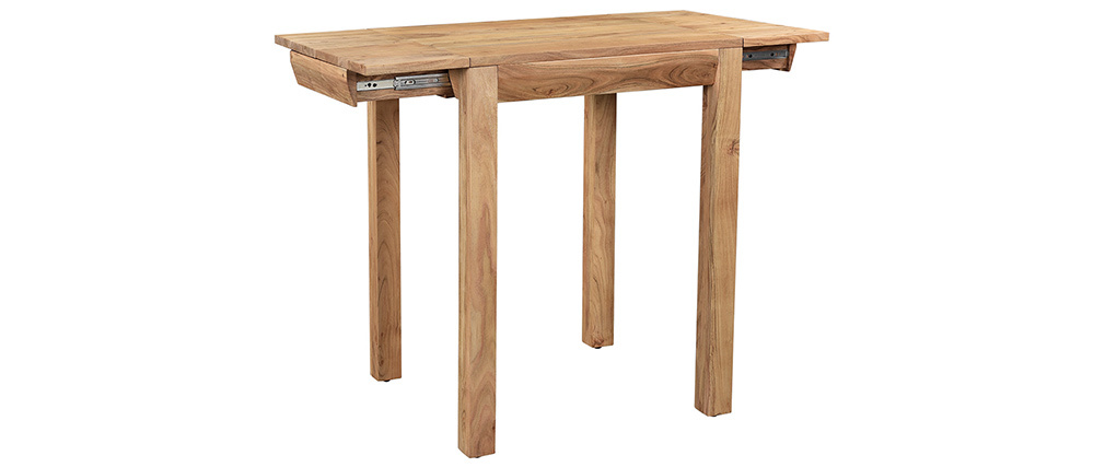 Table de bar extensible en acacia massif L80-135 cm BALTO