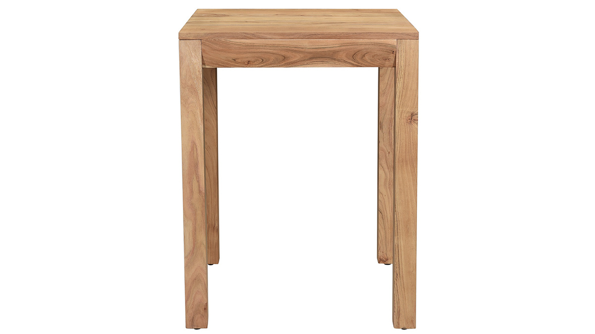 Table de bar extensible en acacia massif L80-135 cm BALTO