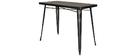 Table de bar industrielle en acier L120 cm DARK