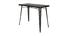 Table de bar industrielle en acier L120 cm DARK