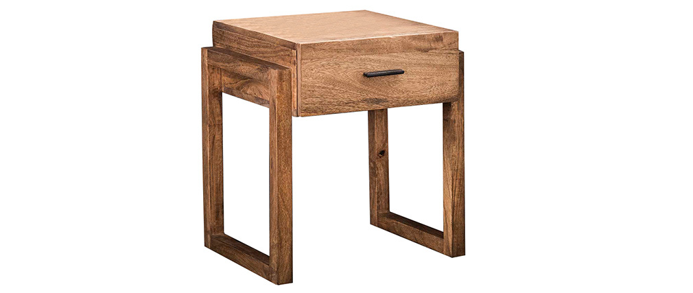 Table de chevet avec tiroir en manguier massif DALE