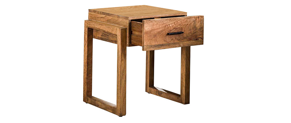 Table de chevet avec tiroir en manguier massif DALE