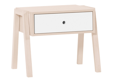 Table de chevet design bois et blanc EASY