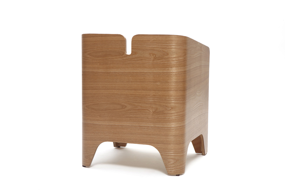 Table de chevet design fr�ne NEVIL