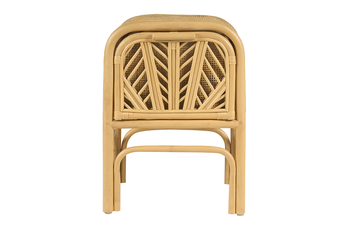 Table de chevet en rotin GALON