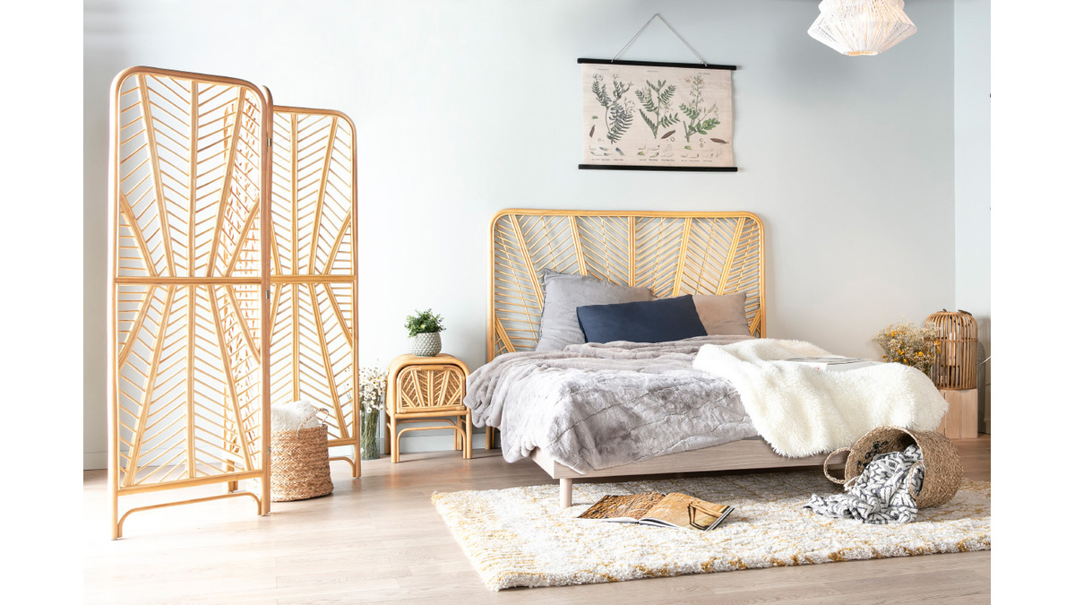 Table de chevet en rotin L40 cm GALON - Miliboo & Stphane Plaza