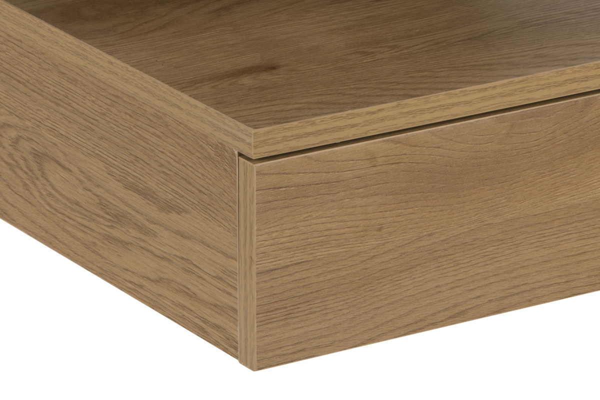 Table de chevet murale finition chne naturel MITSY