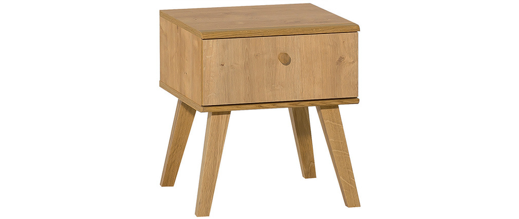 Table de chevet scandinave 1 tiroir ch�ne MAHE