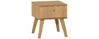 Table de chevet scandinave 1 tiroir ch&ecirc;ne MAHE