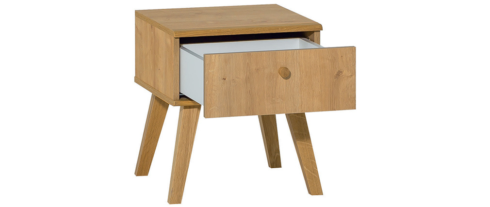 Table de chevet scandinave 1 tiroir ch�ne MAHE