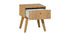 Table de chevet scandinave 1 tiroir ch&ecirc;ne MAHE
