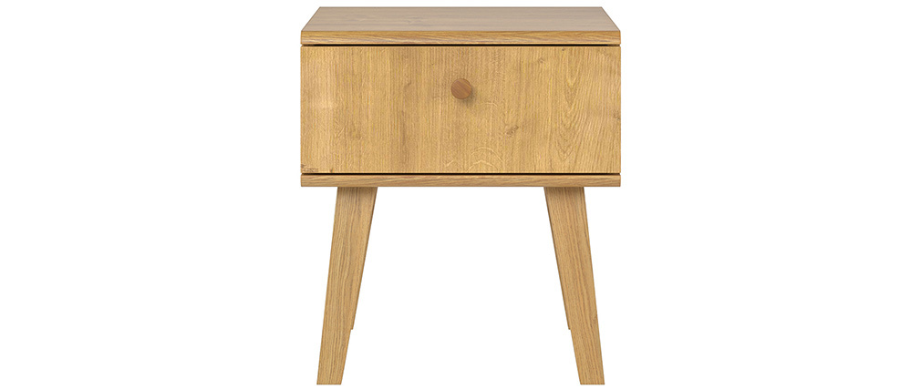 Table de chevet scandinave 1 tiroir ch�ne MAHE