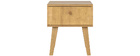 Table de chevet scandinave 1 tiroir ch&ecirc;ne MAHE