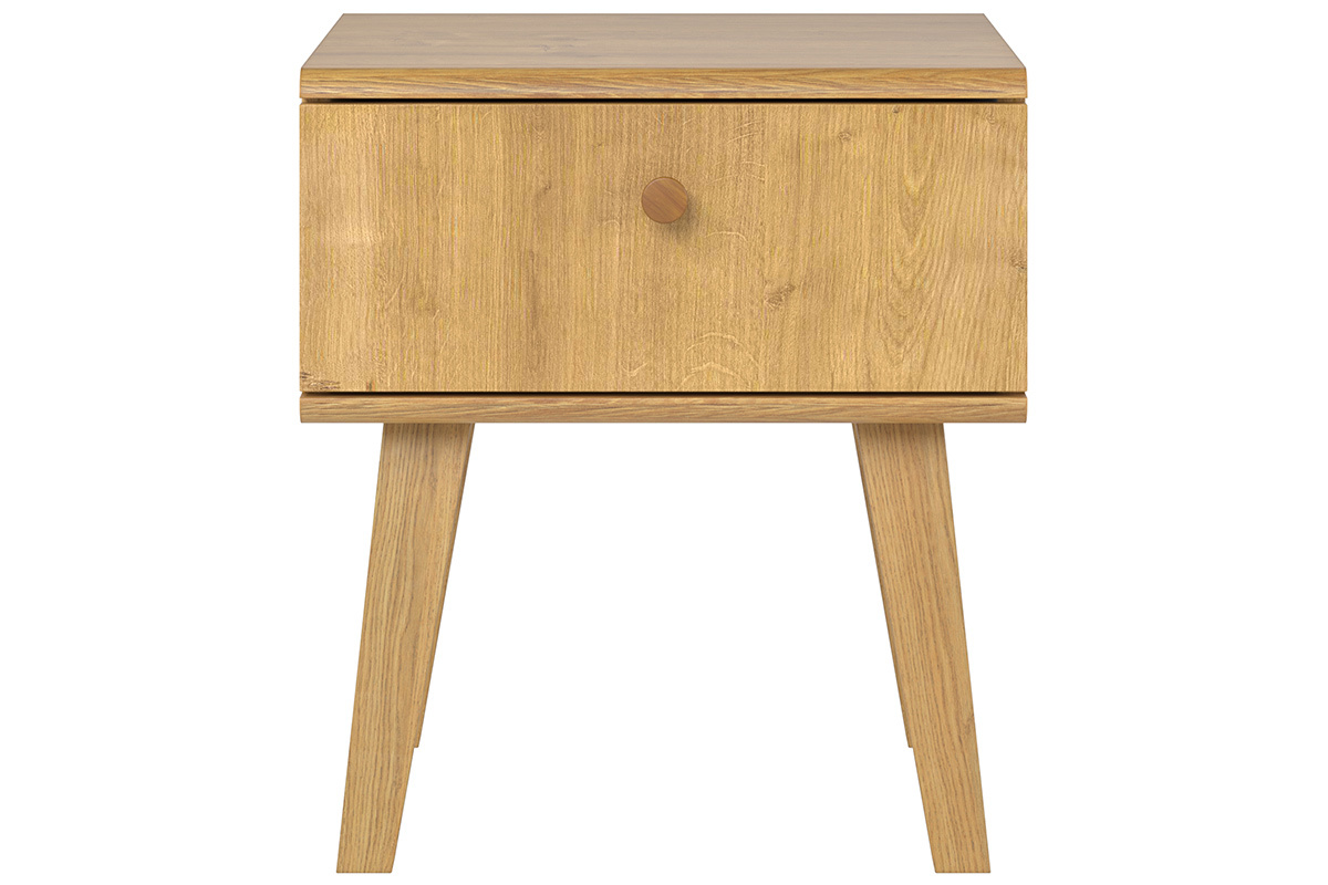 Table de chevet scandinave 1 tiroir ch�ne MAHE