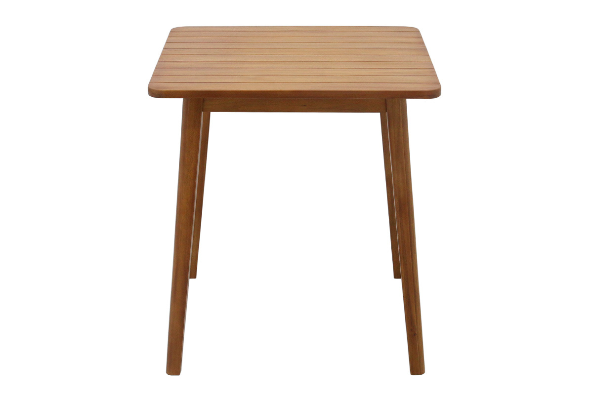 Table de jardin carr�e en bois massif L70 cm ADELIE